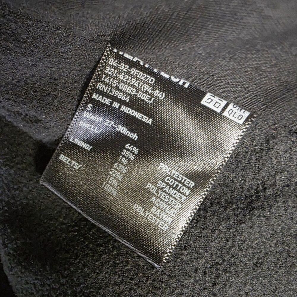 COZY & TOUGH! Heattech Fleece Lined Cargo Pants - Small - Black - Picture 4 of 8